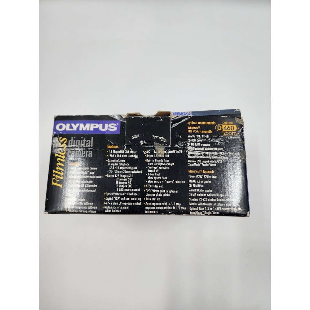 Olympus Camedia D-460 Zoom Digital Camera 1.3MP 3x Optical Zoom Silver Boxed - Picture 15 of 16